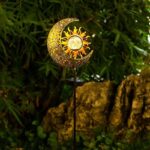 Kizozo Mond Solarlampe IP65 Wasserdicht – Warmweisse Gartenbeleuchtung für Aussen – Bild 7