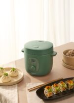 CREATE Reiskocher 1.2L Salbeigrün – Multifunktional mit Dampfgarer & Warmhalten – Bild 2