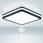 LEZOE LED Deckenleuchte mit Radar Bewegungsmelder IP65 – 30W/4500lm Feuchtraum