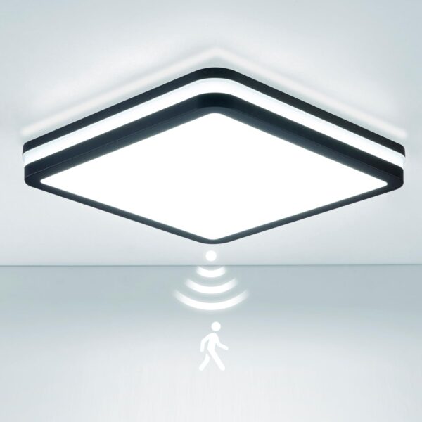 LEZOE LED Deckenleuchte mit Radar Bewegungsmelder IP65 – 30W/4500lm Feuchtraum