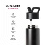 Simple Modern Summit Kindertrinkflasche 415ml mit Strohhalm – Isolierte Edelstahl-Trinkflasche Pink Ballerina – Bild 4