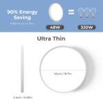 EASY EAGLE LED Deckenleuchte 40cm 48W 4800lm – IP44 Badlampe mit Tageslicht – Bild 2