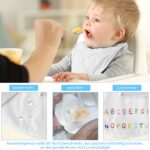 Faburo Baby Lätzchen zum Bemalen – 10er Set mit Textilstiften & Schablonen – Bild 5