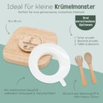 Bärenfreunde Babyteller personalisiert – Bambus-Kinderteller mit Saugnapf & Lasergravur – Bild 7