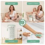 Momcozy Babyflaschen Trockenständer – Vertikaler Flaschenhalter für 18 Flaschen mit Reise-Set – Bild 8