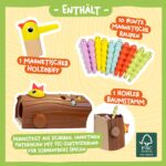 Nene Toys Specht-Magnetspiel ab 2 Jahren – Montessori Holzspielzeug für Feinmotorik & Farbenlernen – Bild 6