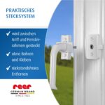 Reer WinLock Fenstersicherung für Balkontüren – Kindersichere Verriegelung, 3 Stück – Bild 4