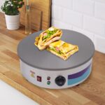 LKHDONG Crepesmaker 3000W mit 45 cm Gusseisenplatte – Profi-Gerät 50-300°C – Bild 6
