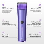 FuzzyFix Hundeschermaschine Profi – 5in1 Klinge & 8 Metall-Aufsteckkämme für Hunde, Katzen, Pferde – Bild 2