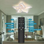Sky angle LED Deckenleuchte Dimmbar mit Fernbedienung – Moderne Wohnzimmerlampe mit Farbwechsel – Bild 5