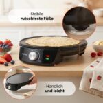 Huslog Crêpes Maker 29 cm 1200W – Elektrisches Crepes-Eisen mit Antihaftplatte – Bild 7