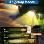 WENATY 4er Set Solarstrahler mit 46 LEDs – Warmweiss IP65 für Garten & Hof – Bild 3
