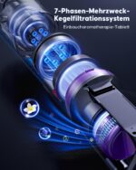 Powerffy Knight 10 Akku-Staubsauger 600W/45kPa – Kabellos mit HD-Display & Aromatherapie – Bild 5