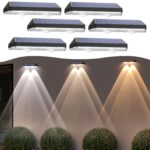 Liyade Solar-Wandleuchten 6er Set mit 3 Lichtmodi – Intelligente Aussenbeleuchtung für Garten & Terrasse