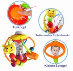 HOLA Motorikball ab 3 Monaten – Greifball mit Rassel für Sinnesentwicklung – Bild 3