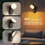 NIORSUN Akku-Aussenlampe mit Bewegungsmelder – 10000mAh, 4 Modi, dimmbar & IP65 – Bild 7