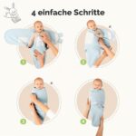 3er-Pack Bio-Pucksack 0-3 Monate – IHDI-zertifiziert, atmungsaktiv & ergonomisch – Bild 4