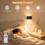 Dehobo Akku-Wandleuchte mit Bewegungsmelder & Fernbedienung – 5400mAh, 2er-Set Schwarz – Bild 6