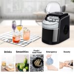 Vpcok Direct Eiswürfelmaschine 12 kg/Tag – Schnelle Eisherstellung mit Selbstreinigung – Bild 7