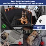 JOEJOY Hundedecke Auto Rückbank 132x63cm – Wasserdicht & Rutschfest mit Sicherheitsgurt – Bild 7