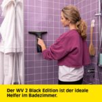 KÄRCHER Akku Fenstersauger WV 2 Black Edition – 35 Min Laufzeit mit 2 Düsen – Bild 3