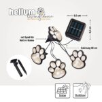hellum Solar Pfoten 4 LED warmweiss – Gartenleuchte & Grablicht für Haustiere – Bild 6