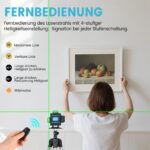 ansigtny 4x360° Kreuzlinienlaser mit 1.5M Stativ – Grüner Selbstnivellier-Laser für Baustelle – Bild 4