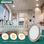 KYOTECH LED Einbaustrahler 6er Set 230V 4000K – Ultra flach für Küche & Bad – Bild 6