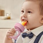 JEXFUN Fruchtsauger Baby 3er-Set – Zahnungshilfe & Obstschnuller ab 6 Monaten, BPA-frei – Bild 2