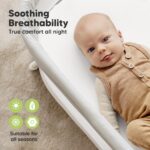 KeaBabies 2er-Pack Bio Spannbettlaken 83x43 cm – Weich & Atmungsaktiv für Babybett – Bild 4