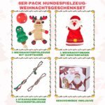 Arblina Weihnachts-Hundespielzeug Set (6er-Pack) – Interaktives Spielzeug für kleine & grosse Hunde – Bild 2