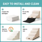 COZY KISS Hundetreppe 3-Stufen 40cm – Gelenkschonende Rampe für kleine Hunde – Bild 7