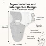 KeaBabies 3er-Pack Bio-Pucksack 0-3 Monate – Ergonomischer Babyschlafsack aus Bio-Baumwolle – Bild 2