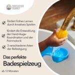 Matchstick Monkey Badewannen Rutsch-Set – Motorik-Spielzeug für Babys ab 12 Monaten – Bild 4