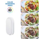 ANWIO LED Deckenleuchte 14W IP54 – Neutralweiss 4000K Ovalleuchte für Innen & Aussen (2er Set) – Bild 6