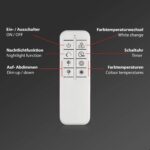 BRILONER LED Deckenlampe 75x47cm mit Fernbedienung – Dimmbar & Farbtemperatursteuerung – Bild 7
