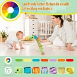 EnGiTores Musikalische Raupe Plüschtier – 4-in-1 Sinnesspielzeug für Babys 0-12 Monate – Bild 4