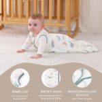 Yukkidds Babyschlafsack 1.5 Tog 12-18 Monate – Ganzjahres Baumwolle, 2er Pack Blau – Bild 4