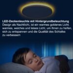 MoonYard LED Deckenleuchte Ø60cm 60W 6500lm – Dimmbar mit Fernbedienung für moderne Wohnräume – Bild 4