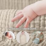 Yoofoss Mullwindeln 5er Set 65x65 cm – 100% Baumwolle Spucktücher für Babys – Bild 3