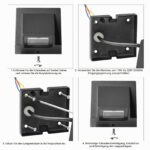 BENMA 8W LED Wandlampe 4er Set – IP65 Innen/Außen, Warmweiß 3000K, Grau – Bild 6
