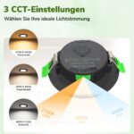 Laiebri LED Einbaustrahler 4er Set – 6W Dimmbar IP44 für Bad & Wohnräume – Bild 3