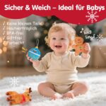 hahaland Weihnachts-Plüschhaus 7-teilig – Weiches Spielzeug für Babys ab 6 Monaten – Bild 8