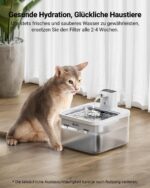 DownyPaws Katzenbrunnen Ersatzfilter 6er Set – Mehrstufiges Filtersystem für DPWFP6 – Bild 5