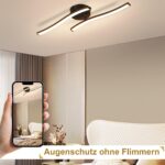 Homefire LED Deckenlampe 12W – Modernes Wellendesign mit Warmweiss 3000K für Wohn- & Schlafbereiche – Bild 6