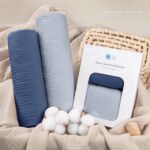 lulumoon Baby Pucktuch 100x100cm Musselin Baumwolle – Atmungsaktive Wickeldecke 2er Set – Bild 7