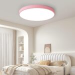 BTLINK LED Deckenleuchte Ø40cm Rosa – 36W Warmweiss 3000K für Schlafzimmer & Wohnzimmer – Bild 4