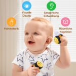 JoyCat Bienenstock Sensorikspielzeug mit 5 Bienen – Montessori Motorikspielzeug ab 6 Monaten – Bild 6