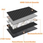 Alfheim Hundedecke Auto Rückbank 133x127 cm – Wasserdichter Rücksitzbezug mit Rutschfest – Bild 6