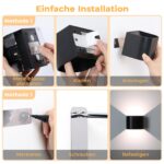 2er-Set JVURICE Akku-Wandlampe mit Bewegungssensor & Fernbedienung – 5000 mAh, 14h Laufzeit – Bild 6